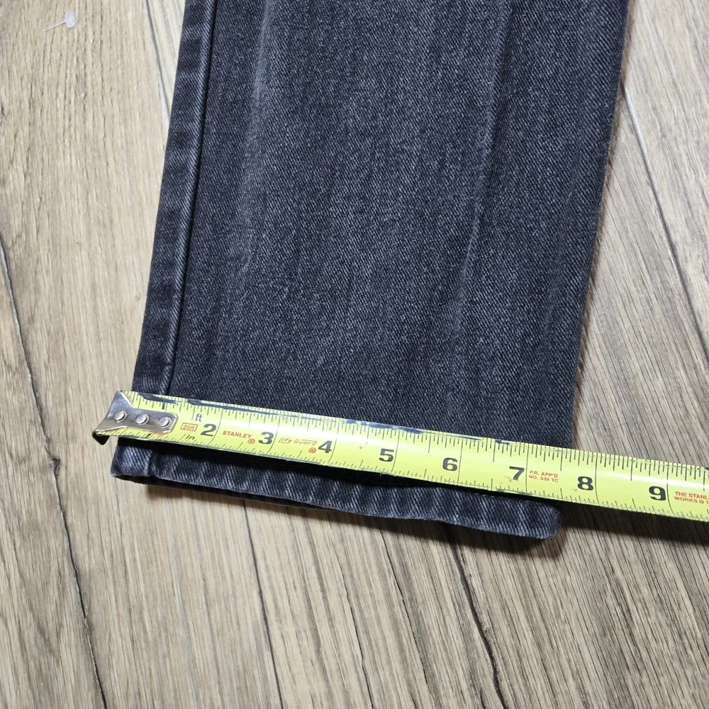 Vtg Levis 550 Jeans Black Relaxed Fit Tapered Leg‎ Y2K 2002 Mens 33/34x34